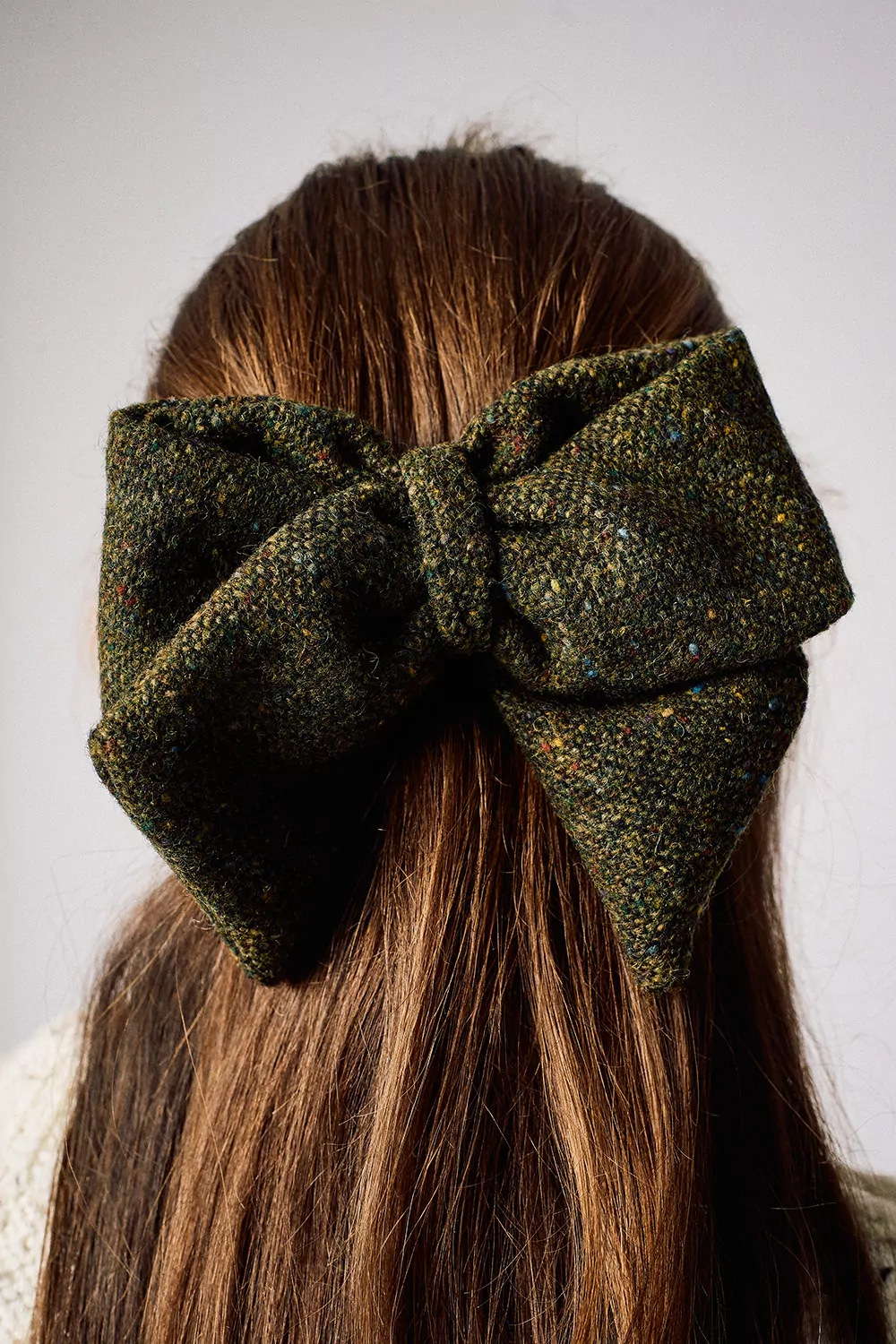 ‘The Green Fleck’ Donegal Tweed Sailor Bow | Kate Harris Design