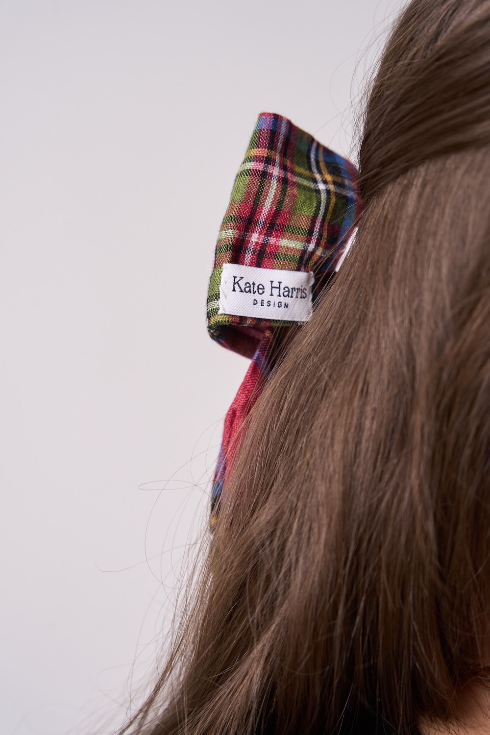 The Mammy & Me Irish Linen Bow Set Red Tartan - Image 5