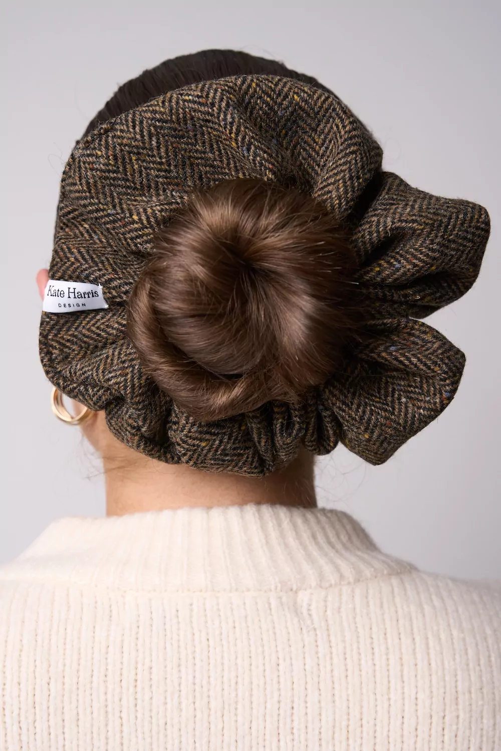 ‘The Herringbone’ Donegal Tweed Bun Cover - Image 2